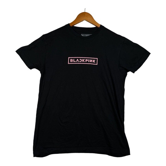 BLACKPINK K Pop Black Korean T Shirt How You Like That Officially Licensed sz M - Picture 1 of 5